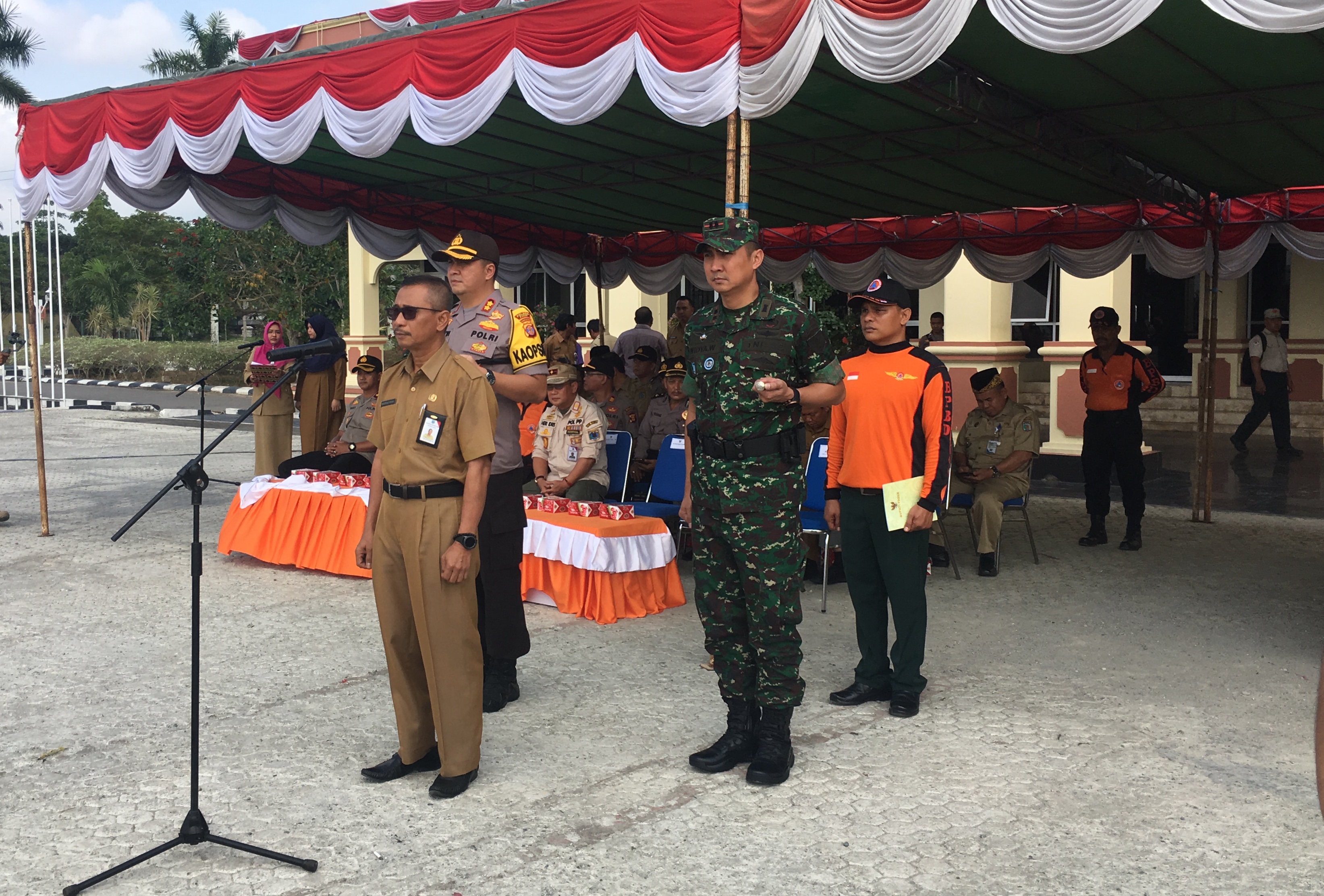 Pemkab Paser bersama TNI dan Polri Gelar Apel Siaga Karhutla