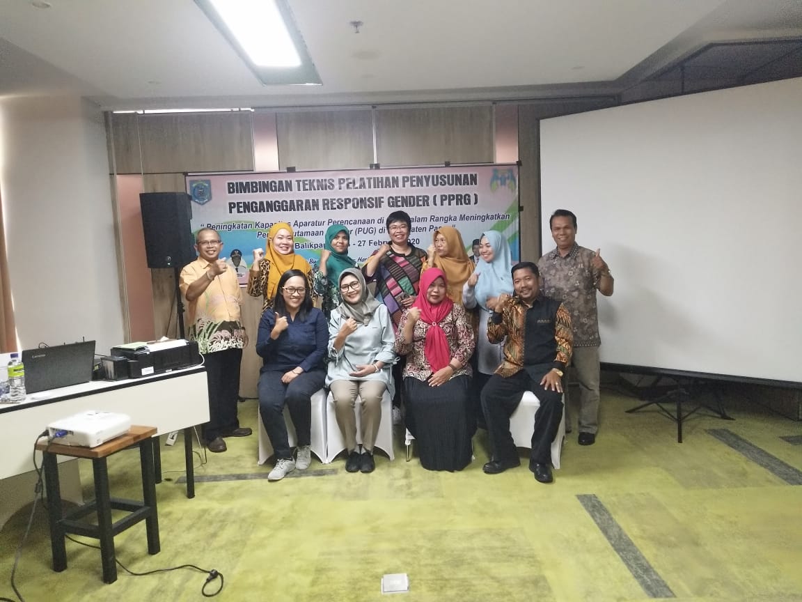 DPPKBP3A Kabupaten Paser  Gelar Bimbingan Teknis Pelatihan  Penyusunan Penganggaran Responsif Gender (PPRG)
