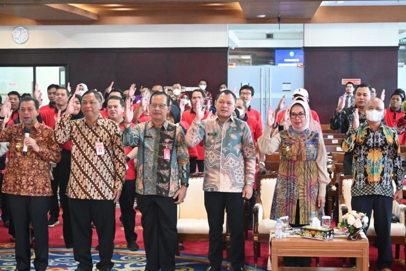 Bupati Fahmi Satu - Satunya Kepala Daerah di Kaltim yang Ikut Deklarasi JPM dan Penandatanganan Kesepakatan Bersama dengan BPIP RI
