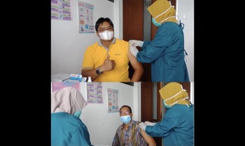 Pendidik dan Tenaga Kependidikan MTsN 1 Paser Terima Vaksin Covid-19 Tahap Dua