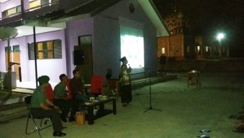 MAN IC Paser Nobar Film G30SPKI Dihadiri Dandim Letkol ARH Adrian Patra Candra.  
