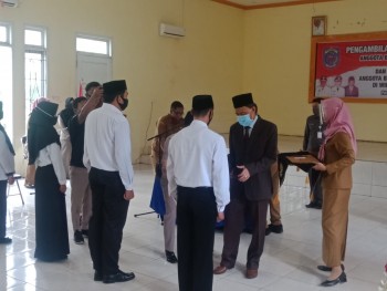 Lantik Anggota BPD, Wabup Berpesan Wujudkan Kerja Cedas dan Berkualitas Untuk Pembangunan Desa
