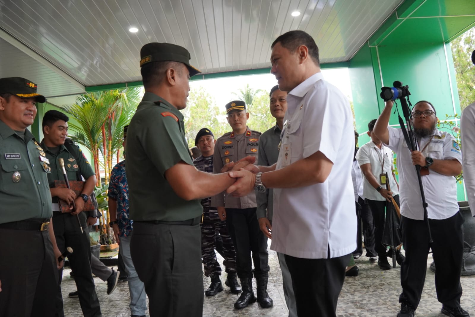 Bupati Sambut Hangat Danrem 091/ASN di Makodim Paser