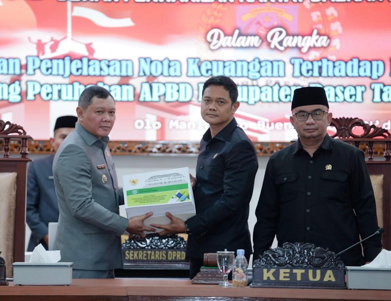 Bupati Sampaikan Penjelasan Nota Keuangan Raperda P- APBD 2024