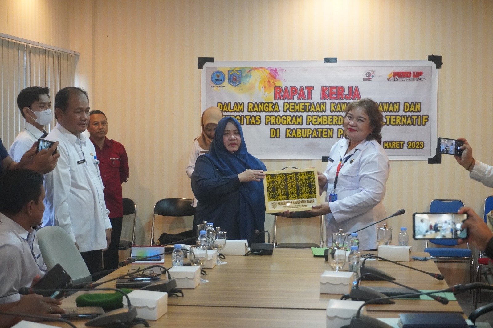 Wabup Masitah Hadiri Rapat Kerja Bersama Antara BNN Provinsi Kaltim Dengan BNK Paser