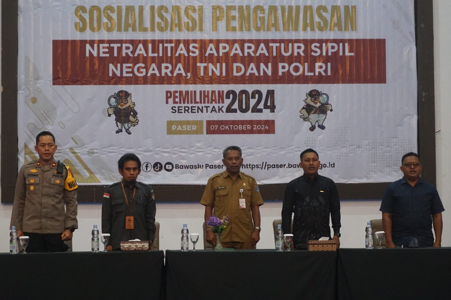 Bawaslu Kabupaten Paser Gelar Sosialisasi Netralitas ASN,TNI/Polri