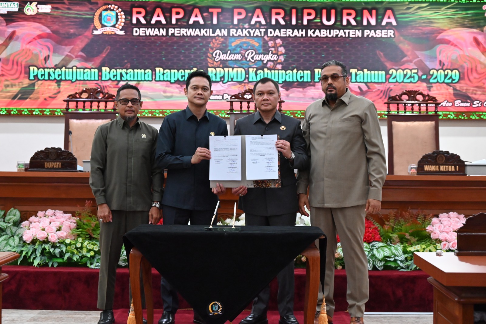 Pendapat Akhir Bupati Paser Dalam Rangka Persetujuan Bersama Raperda Tentang RPJMD 2025-2029