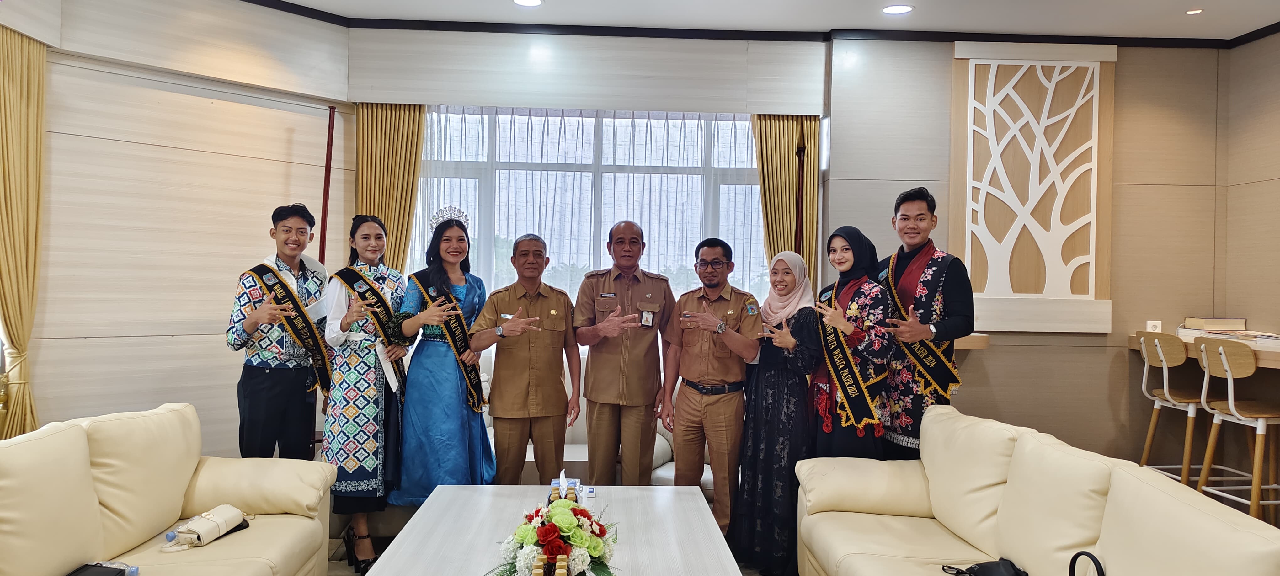 Pjs. Bupati Paser Terima Kunjungan Putri Pariwisata dan Duta  Wisata Paser 2024 