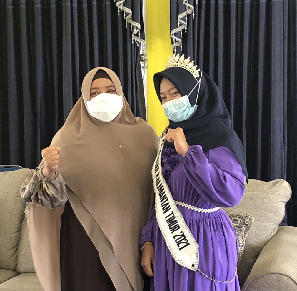 Wabup Masitah Beri Semangat dan Dukung Melda di Ajang Putri Hijab Indonesia
