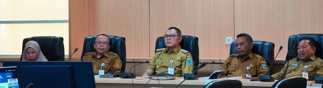 Bupati Fahmi Hadiri Entry Meeting  BPK Secara Daring