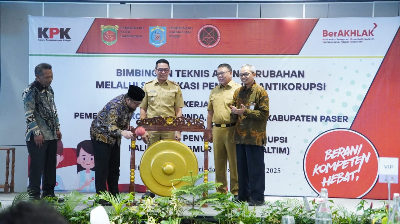Wabup Ikhwan bersama Walikota Samarinda Andi Harun Buka Bimbingan Teknis Agen Perubahan Penyuluh Anti Korupsi