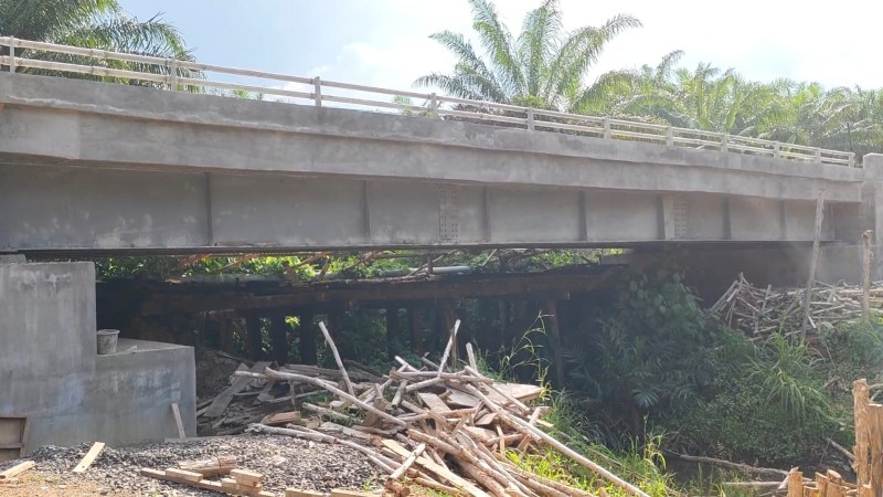 Jembatan Desa Tampakan Dibangun Kokoh