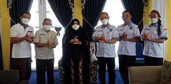Wakil Bupati Masitah Terima Silaturahmi Wawali Samarinda Rusmadi