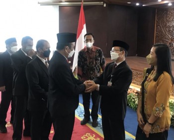 Murhariyanto Ucapkan Selamat & Salam Bupati Fahmi kepada Kepala BPKP Kaltim 