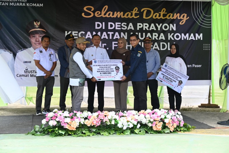 Masyarakat Kecamatan Muara Komam Berterima Kasih Atas Bantuan Yang Diberikan