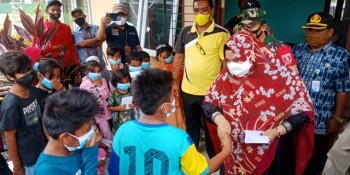 Wabup Masitah Santuni Anak Yatim Piatu & Janda. Juga Kunjungi Rehab RLH &  Penanganan Jalan 2021